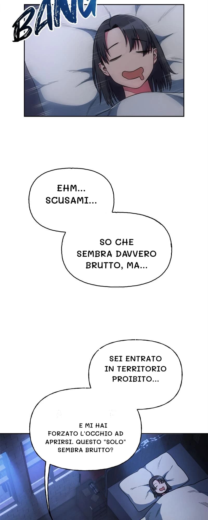 Ehm... Scusami...
So che sembra davvero brutto, ma...
Sei entrato in territorio proibito...
E mi hai forzato l'occhio ad aprirsi. Questo "solo" sembra brutto?