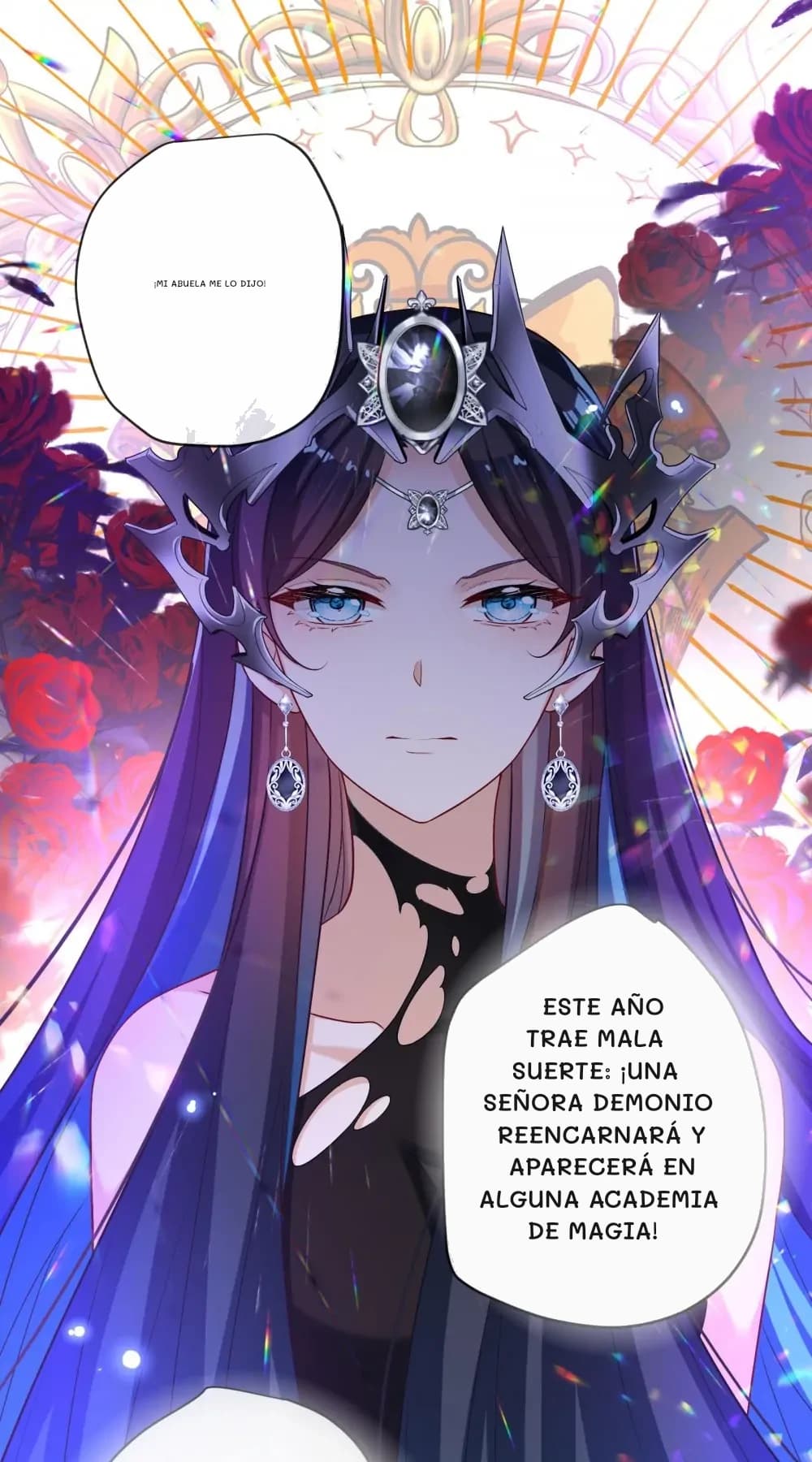 ¡Mi abuela me lo dijo!
Este año trae mala suerte: ¡una señora demonio reencarnará y aparecerá en alguna academia de magia!