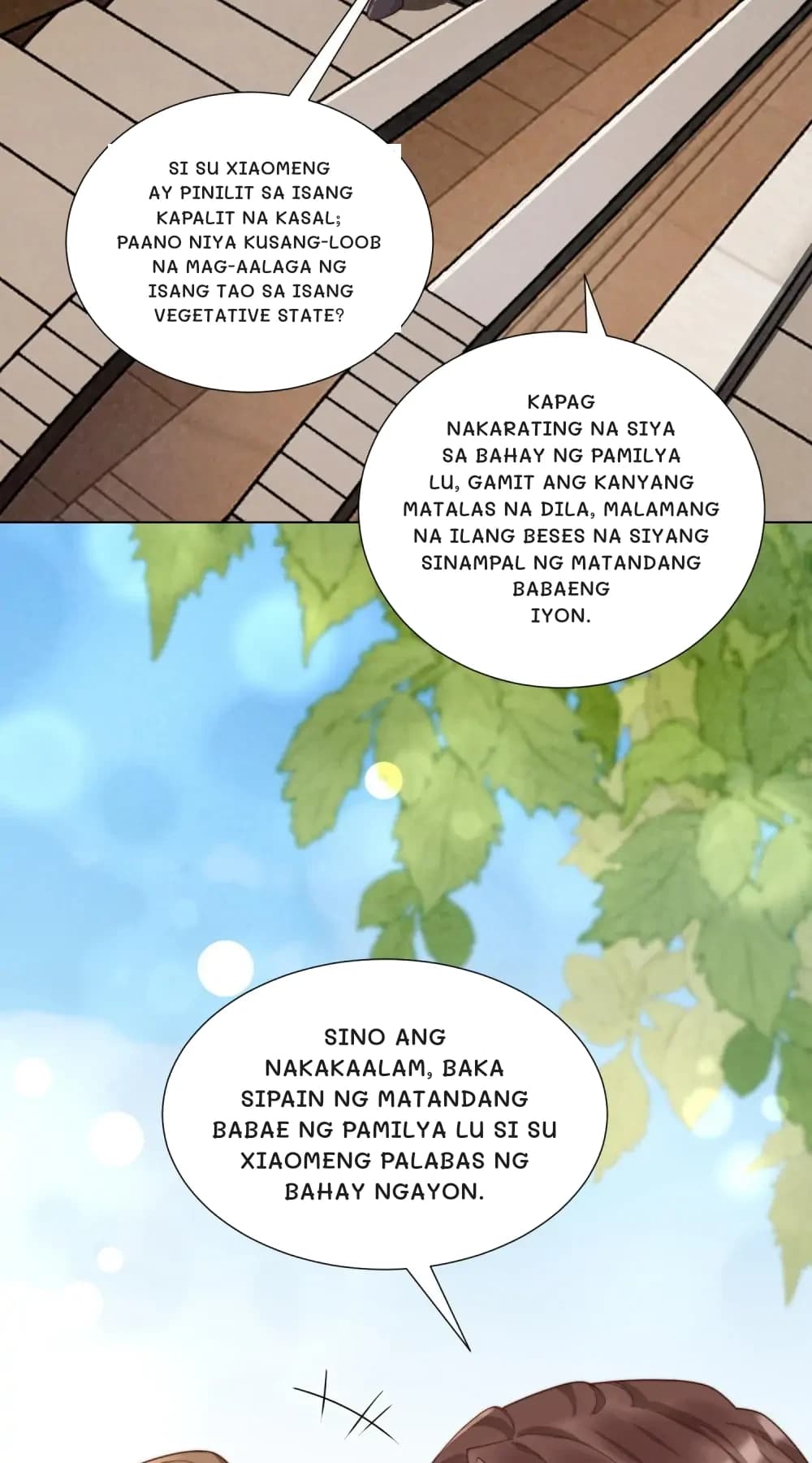 Si Su Xiaomeng ay pinilit sa isang kapalit na kasal; paano niya kusang-loob na mag-aalaga ng isang tao sa isang vegetative state?
Kapag nakarating na siya sa bahay ng pamilya Lu, gamit ang kanyang matalas na dila, malamang na ilang beses na siyang sinampal ng matandang babaeng iyon.
Sino ang nakakaalam, baka sipain ng matandang babae ng pamilya Lu si Su Xiaomeng palabas ng bahay ngayon.