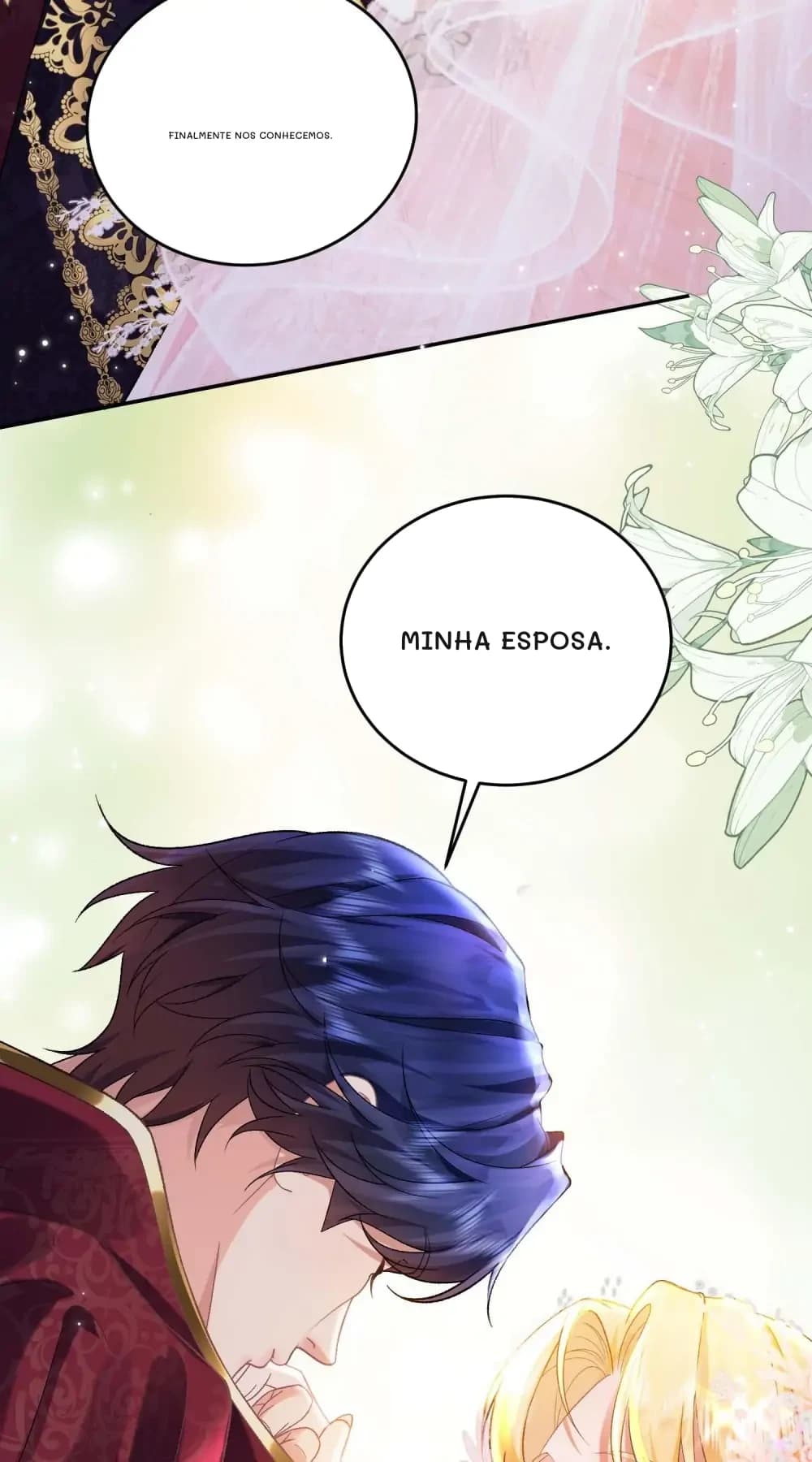 Finalmente nos conhecemos.
Minha esposa.
