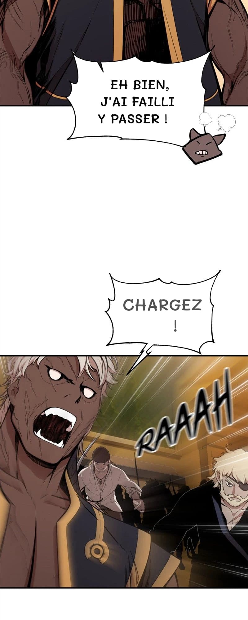 Eh bien, j'ai failli y passer !
Chargez !