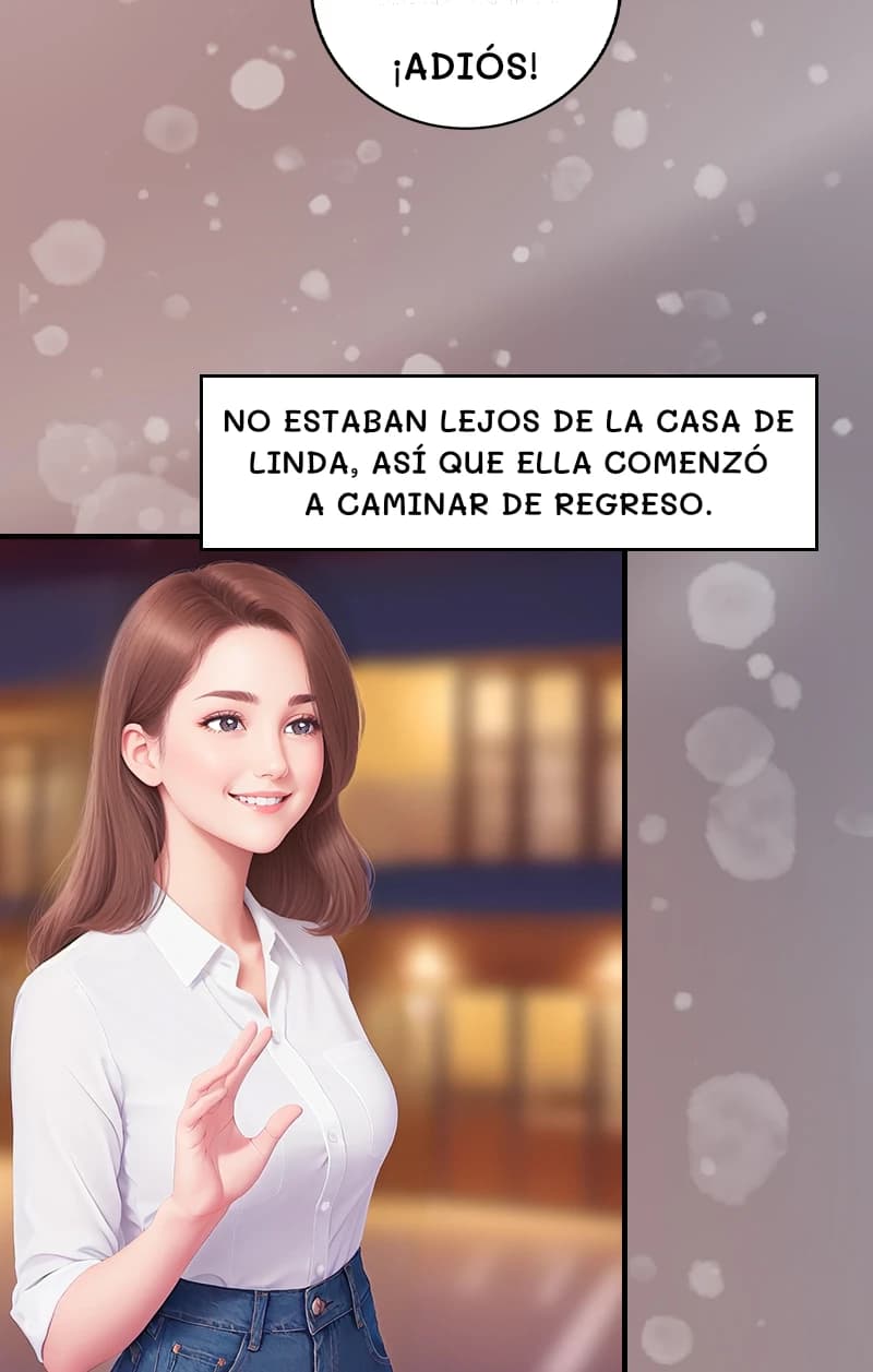¡Adiós!
No estaban lejos de la casa de Linda, así que ella comenzó a caminar de regreso.
