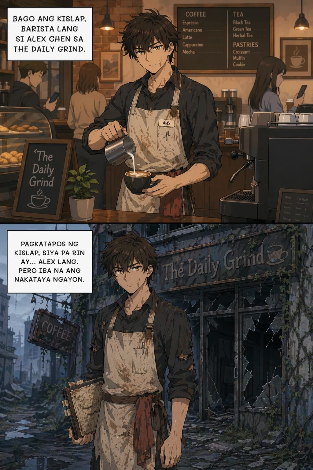 BAGO ANG KISLAP, BARISTA LANG SI ALEX CHEN SA THE DAILY GRIND.
PAGKATAPOS NG KISLAP, SIYA PA RIN AY... ALEX LANG. PERO IBA NA ANG NAKATAYA NGAYON.