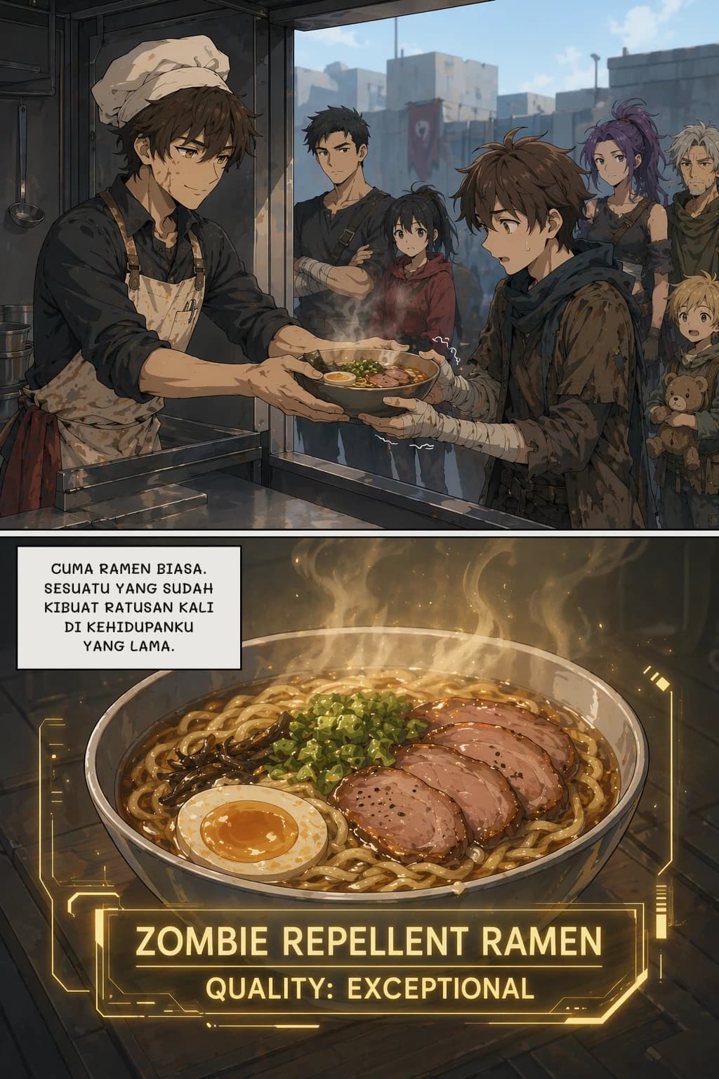 CUMA RAMEN BIASA. SESUATU YANG SUDAH KIBUAT RATUSAN KALI DI KEHIDUPANKU YANG LAMA.