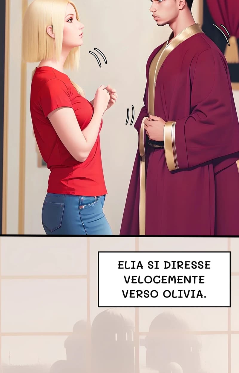 Elia si diresse velocemente verso Olivia.