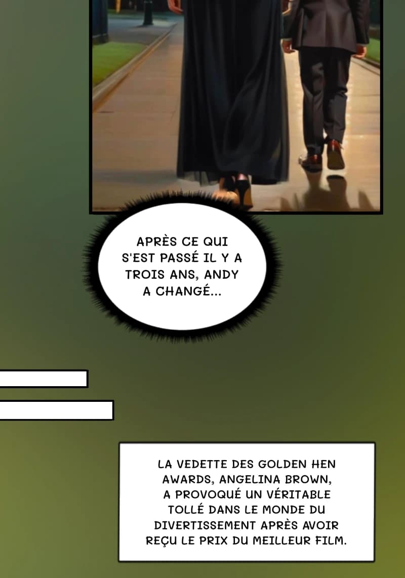 Après ce qui s'est passé il y a trois ans, Andy a changé...
La vedette des Golden Hen Awards, Angelina Brown, a provoqué un véritable tollé dans le monde du divertissement après avoir reçu le prix du meilleur film.