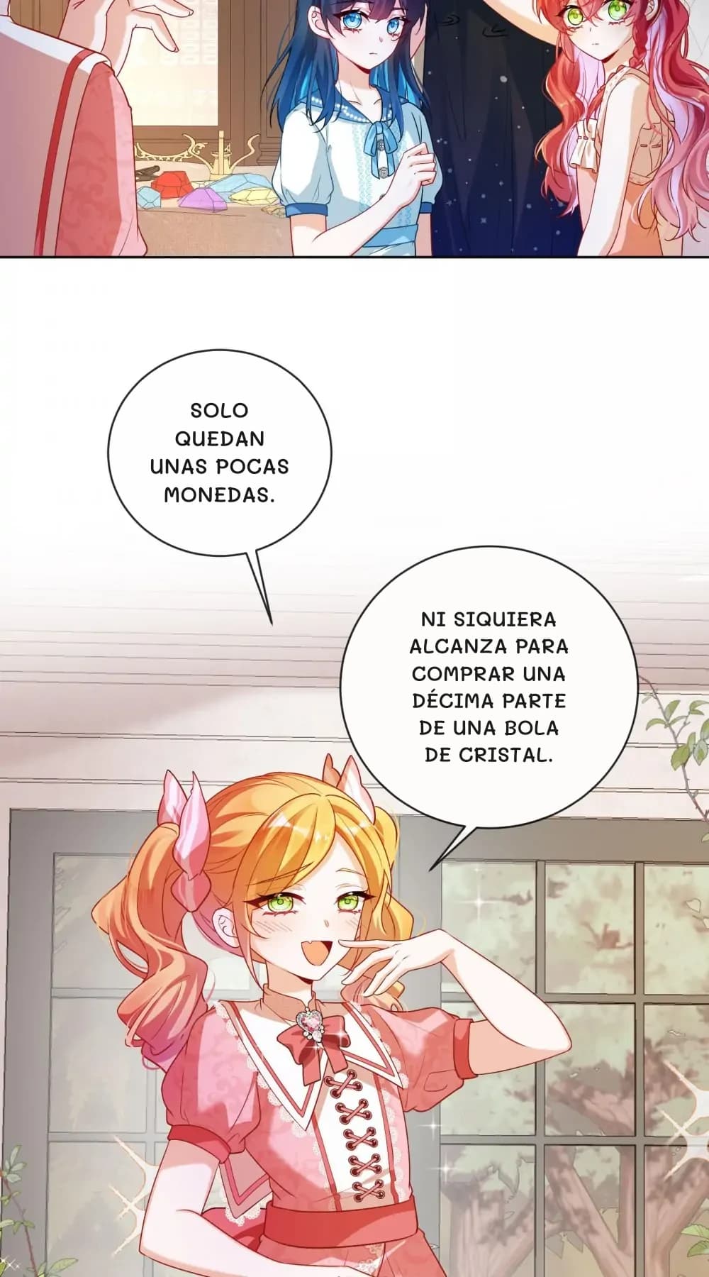 Solo quedan unas pocas monedas.
Ni siquiera alcanza para comprar una décima parte de una bola de cristal.