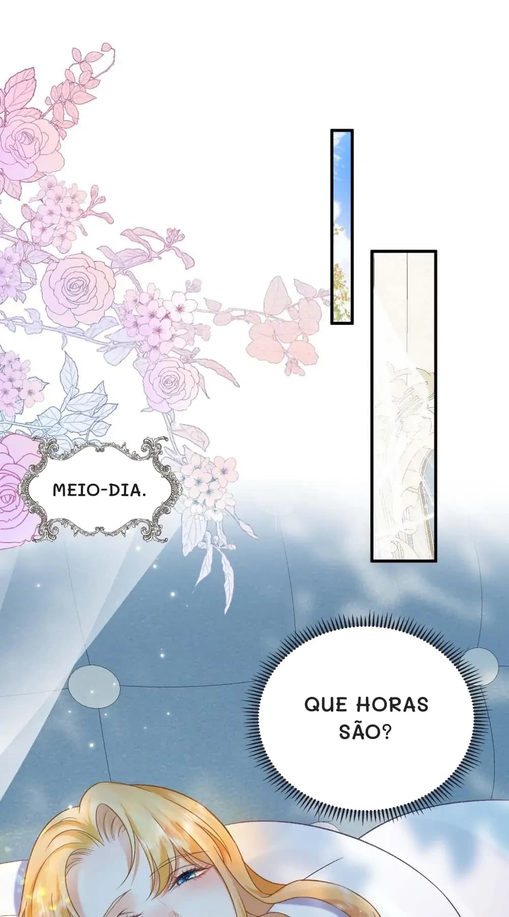 Meio-dia.
Que horas são?