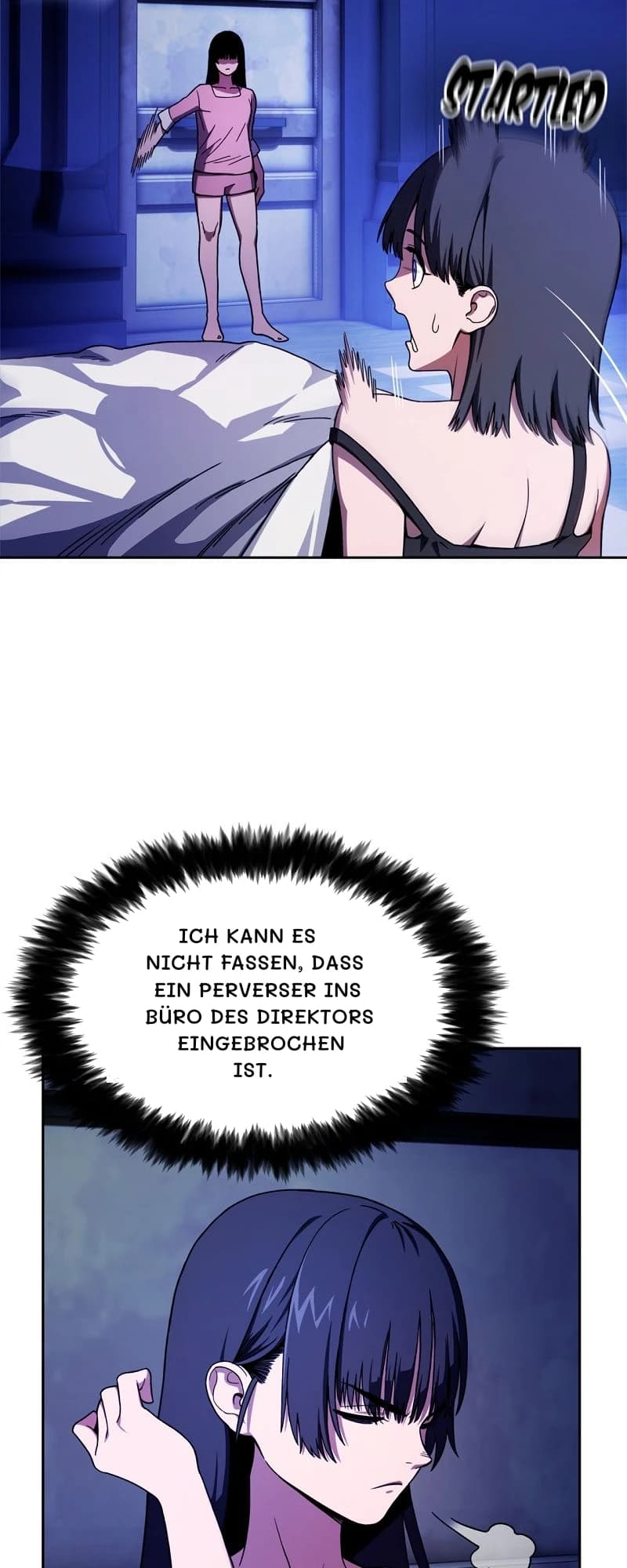 Ich kann es nicht fassen, dass ein Perverser ins Büro des Direktors eingebrochen ist.
