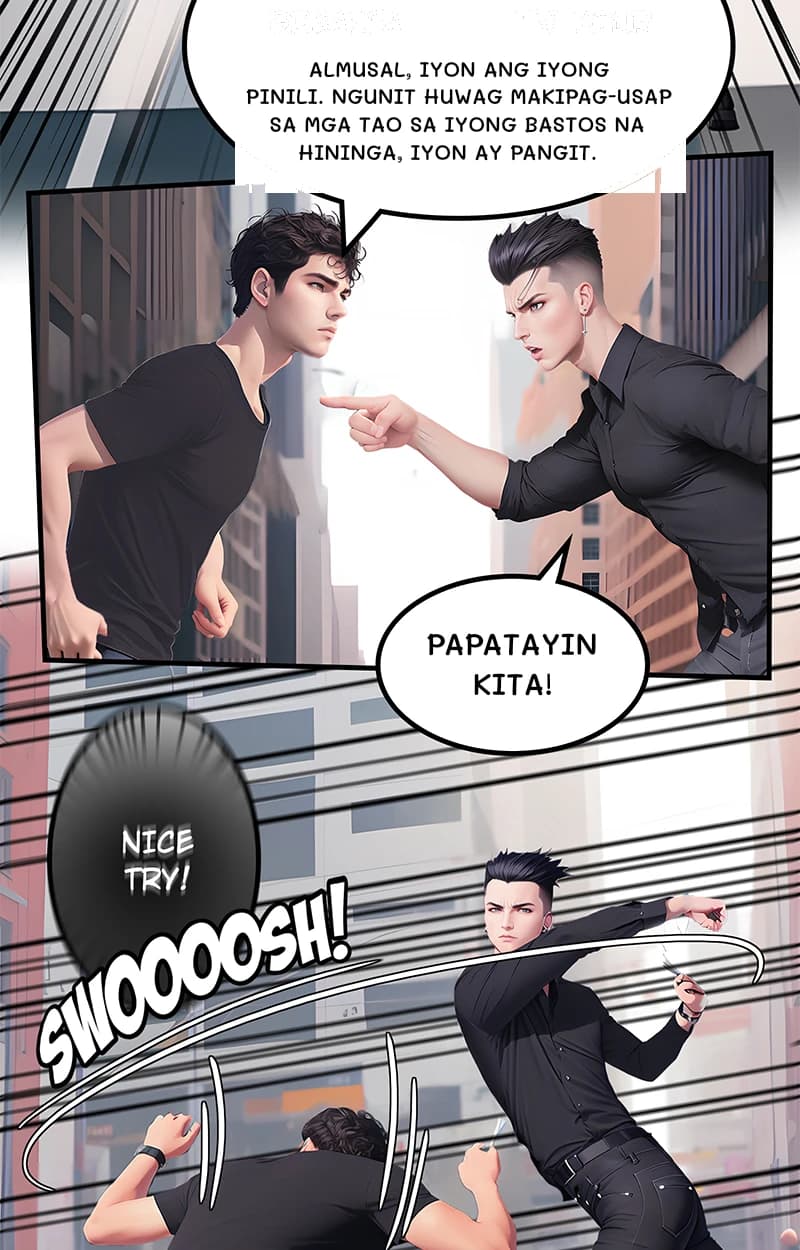 Almusal, iyon ang iyong pinili. Ngunit huwag makipag-usap sa mga tao sa iyong bastos na hininga, iyon ay pangit.
Papatayin kita!