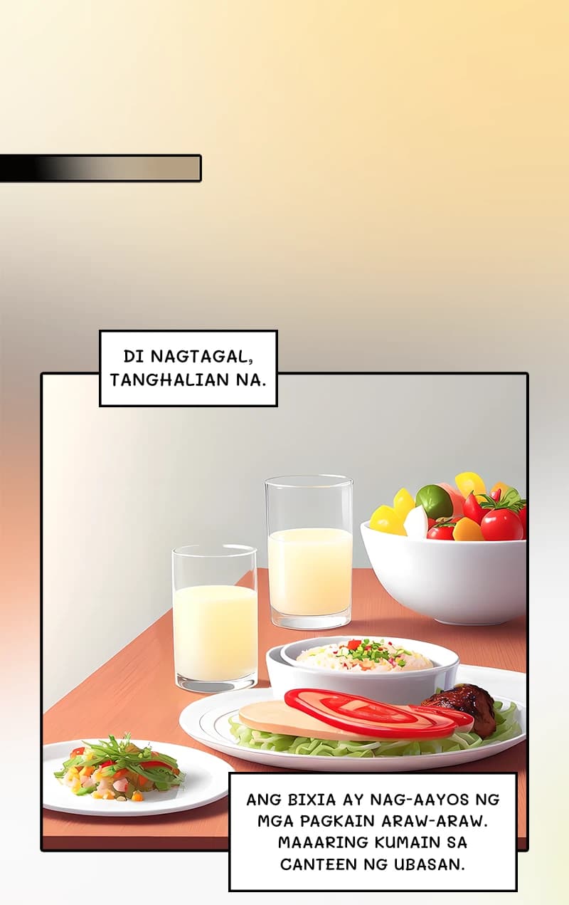 Di nagtagal, tanghalian na.
Ang Bixia ay nag-aayos ng mga pagkain araw-araw. Maaaring kumain sa canteen ng ubasan.
