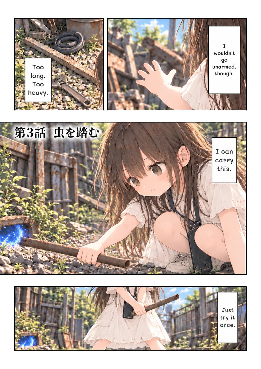 Too long. Too heavy.
I wouldn't go unarmed, though.
I can carry this.
Just try it once.