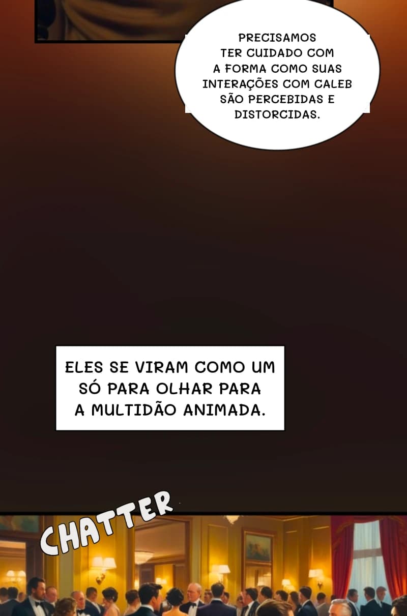 Precisamos ter cuidado com a forma como suas interações com Caleb são percebidas e distorcidas.
Eles se viram como um só para olhar para a multidão animada.