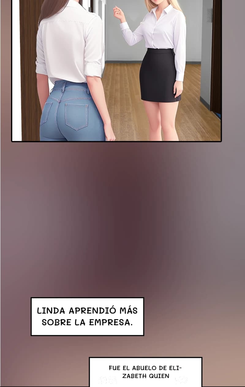 Linda aprendió más sobre la empresa.
Fue el abuelo de Elizabeth quien