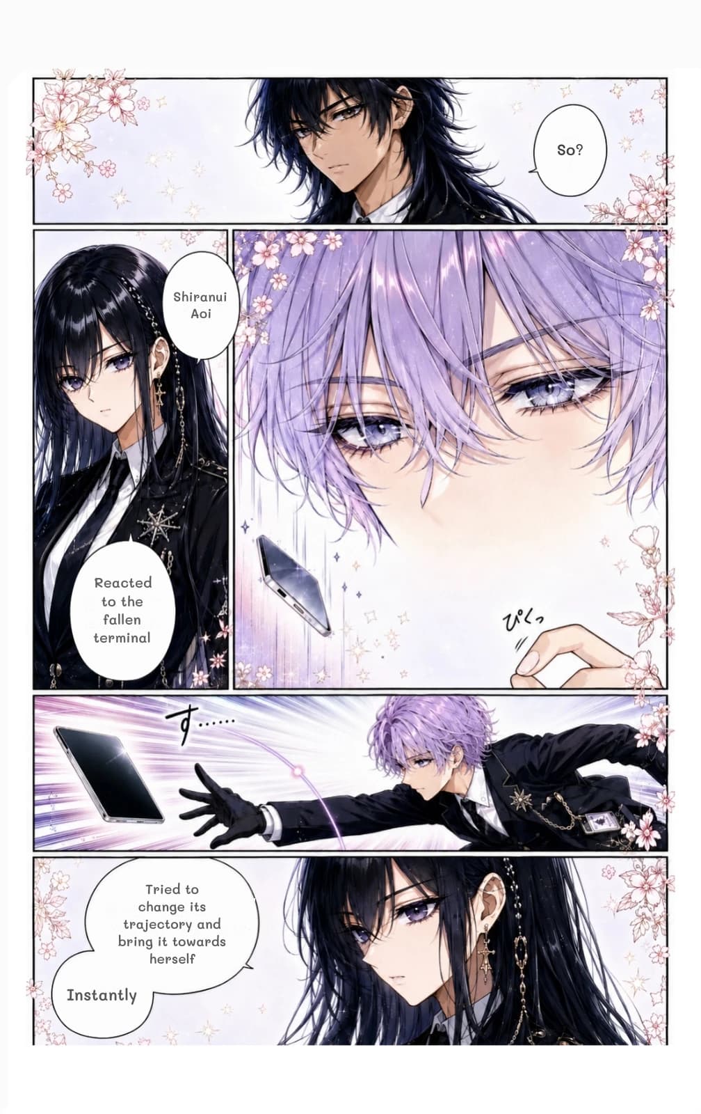 So?
Shiranui Aoi
Reacted to the fallen terminal
Tried to change its trajectory and bring it towards herself
Instantly