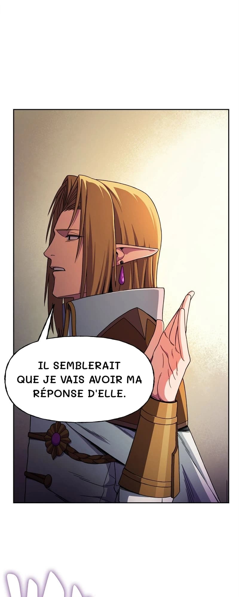 Il semblerait que je vais avoir ma réponse d'elle.