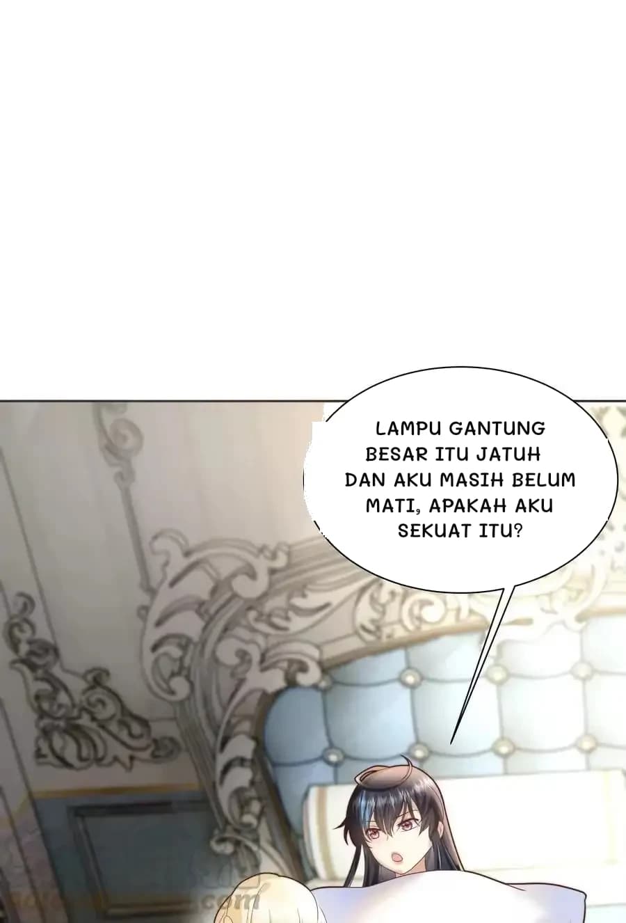 Lampu gantung besar itu jatuh dan aku masih belum mati, apakah aku sekuat itu?