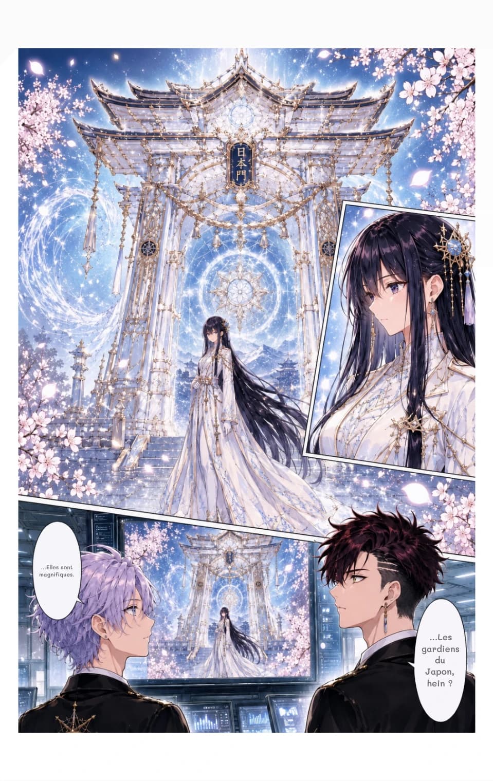 …Elles sont magnifiques.
…Les gardiens du Japon, hein ?