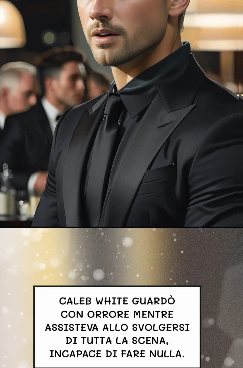 Caleb White guardò con orrore mentre assisteva allo svolgersi di tutta la scena, incapace di fare nulla.