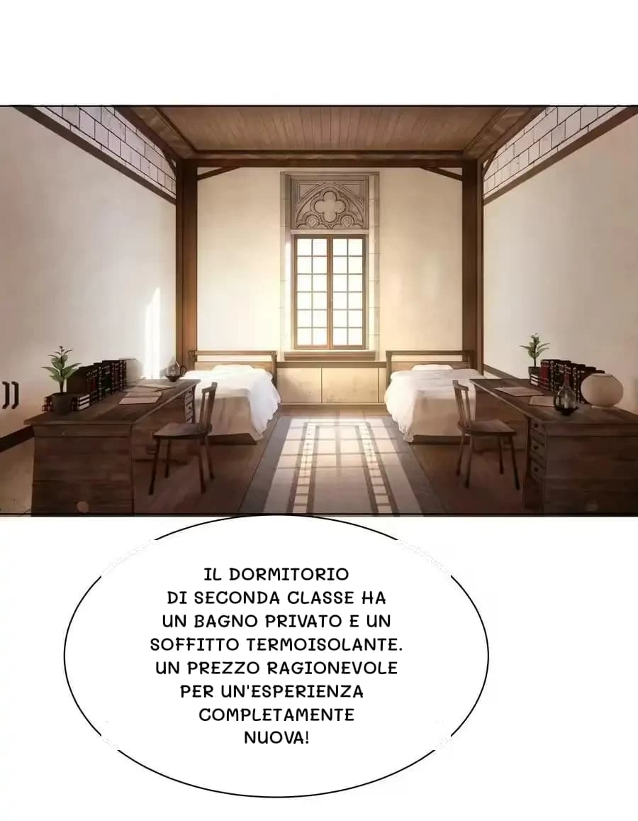 Il dormitorio di seconda classe ha un bagno privato e un soffitto termoisolante. Un prezzo ragionevole per un'esperienza completamente nuova!