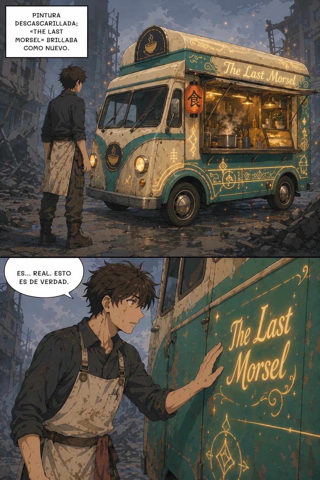 PINTURA DESCASCARILLADA; «THE LAST MORSEL» BRILLABA COMO NUEVO.
ES... REAL. ESTO ES DE VERDAD.