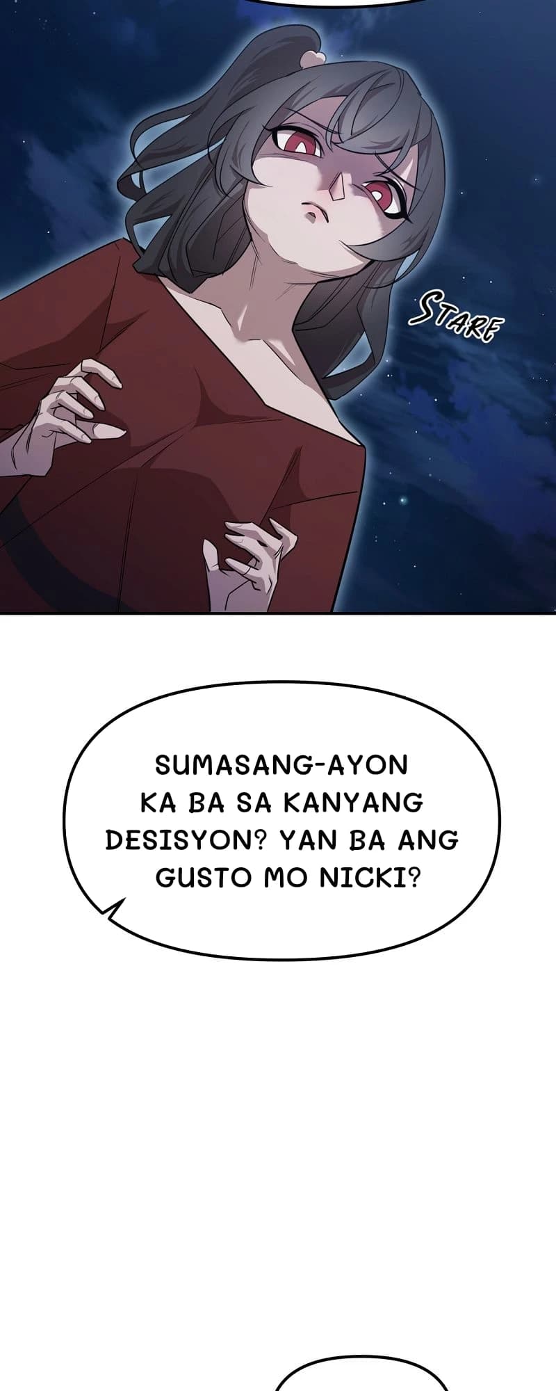 Sumasang-ayon ka ba sa kanyang desisyon? Yan ba ang gusto mo nicki?