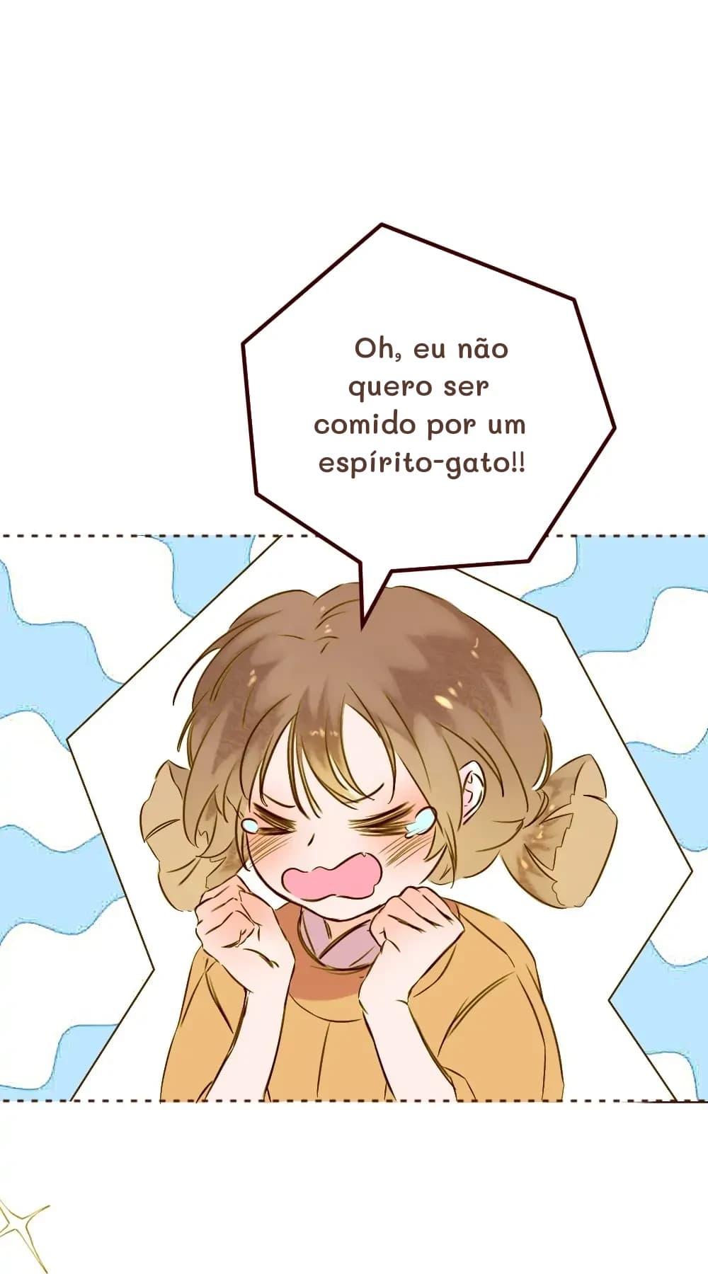 Oh, eu não quero ser comido por um espírito-gato!!