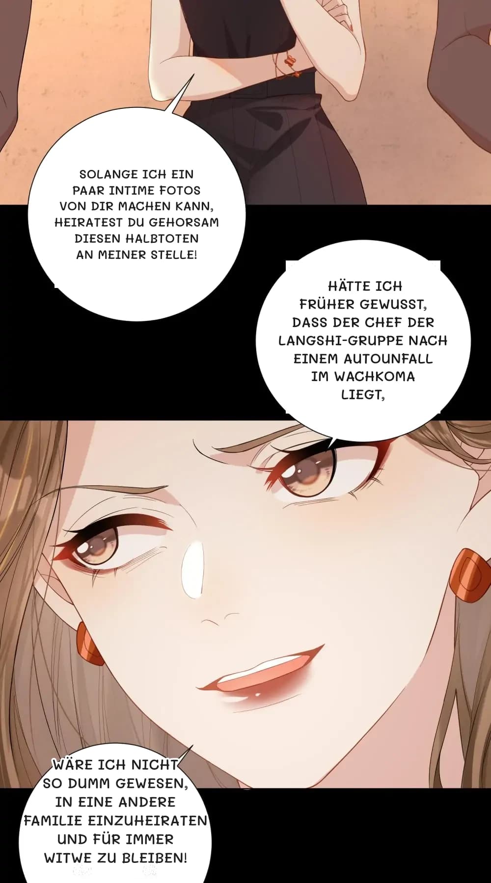 Solange ich ein paar intime Fotos von dir machen kann, heiratest du gehorsam diesen Halbtoten an meiner Stelle!
Hätte ich früher gewusst, dass der Chef der Langshi-Gruppe nach einem Autounfall im Wachkoma liegt,
wäre ich nicht so dumm gewesen, in eine andere Familie einzuheiraten und für immer Witwe zu bleiben!