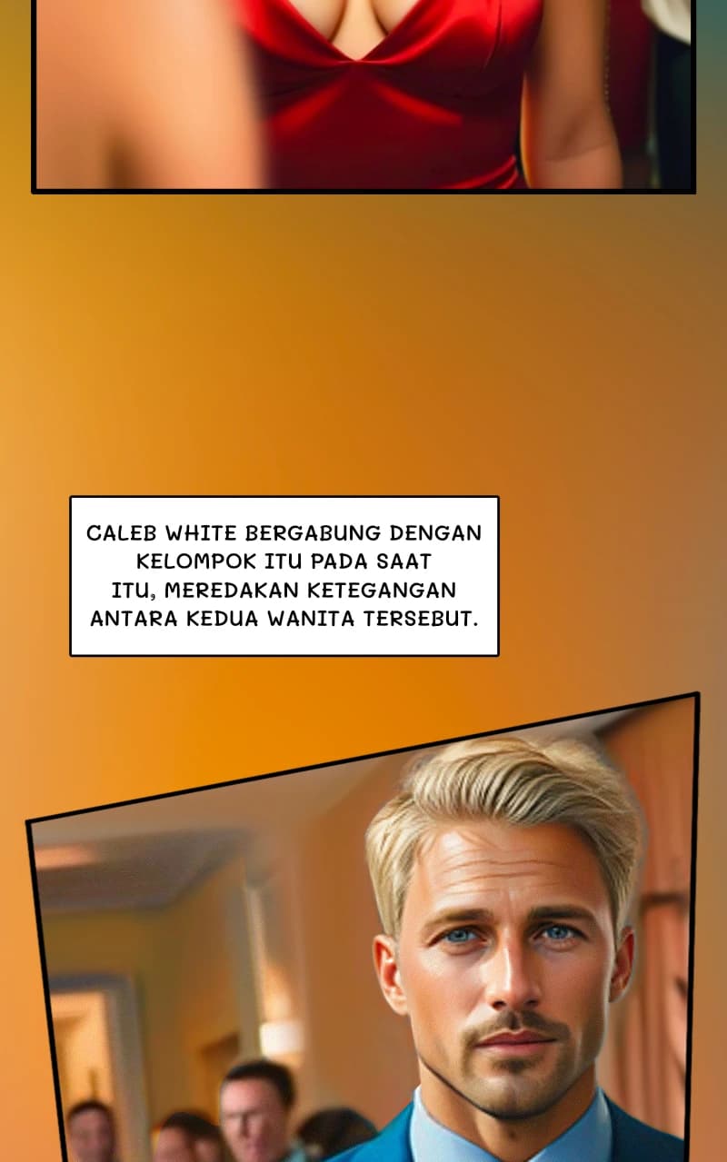 Caleb White bergabung dengan kelompok itu pada saat itu, meredakan ketegangan antara kedua wanita tersebut.