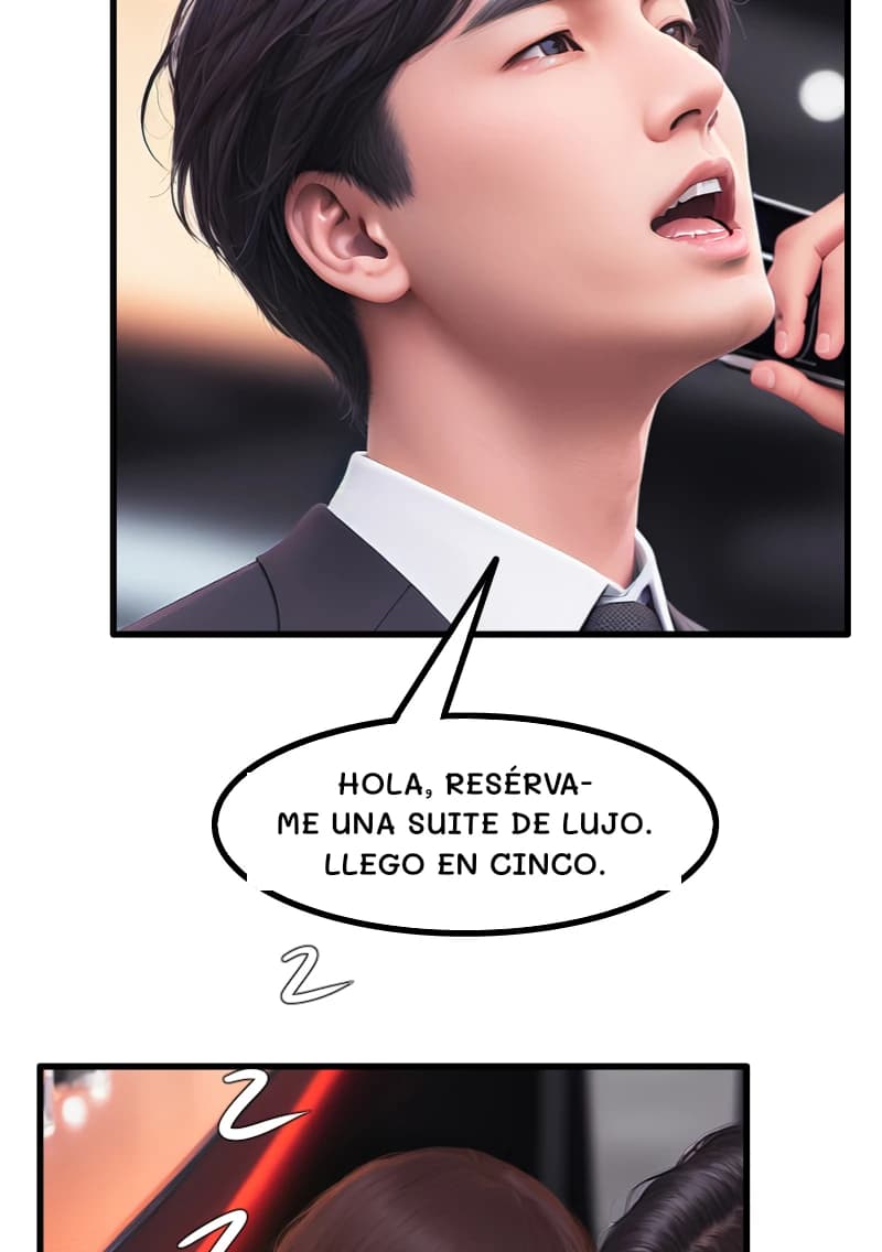 HOLA, RESÉRVAME UNA SUITE DE LUJO. LLEGO EN CINCO.