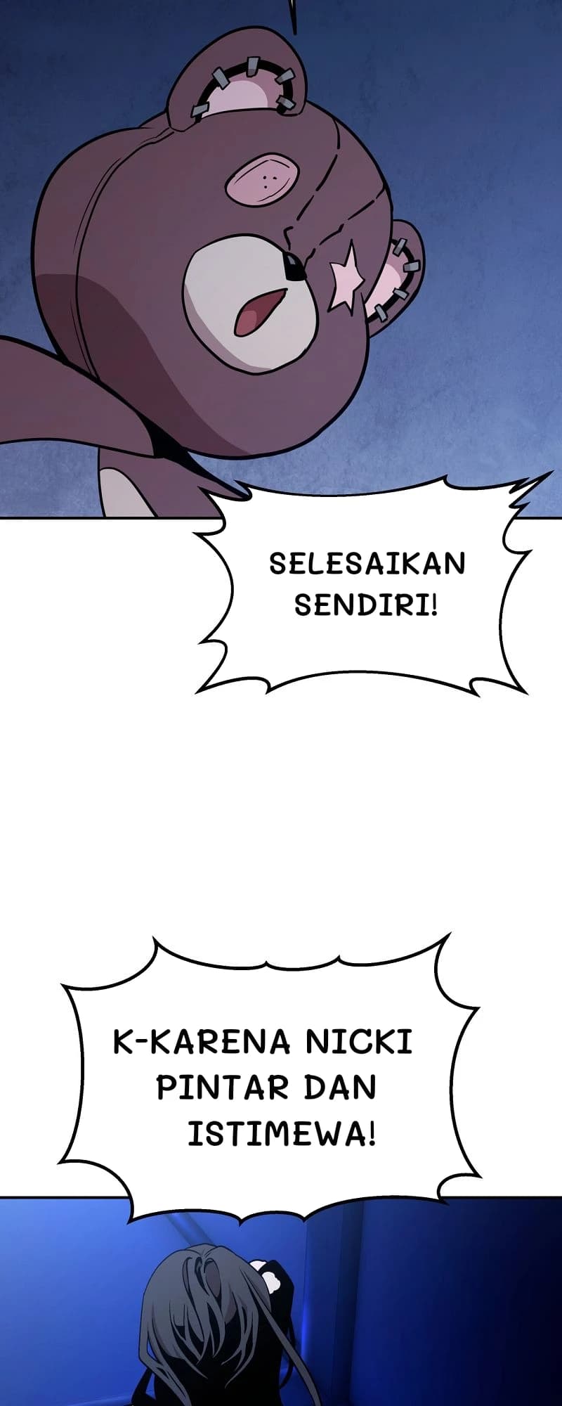 Selesaikan sendiri!
K-karena Nicki pintar dan istimewa!