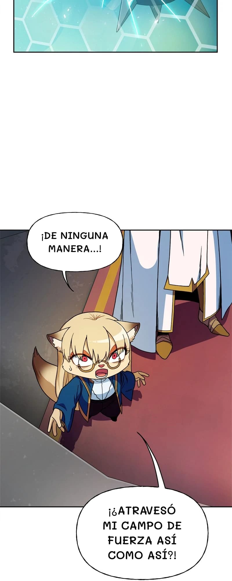 ¡De ninguna manera...!
¡¿Atravesó mi campo de fuerza así como así?!