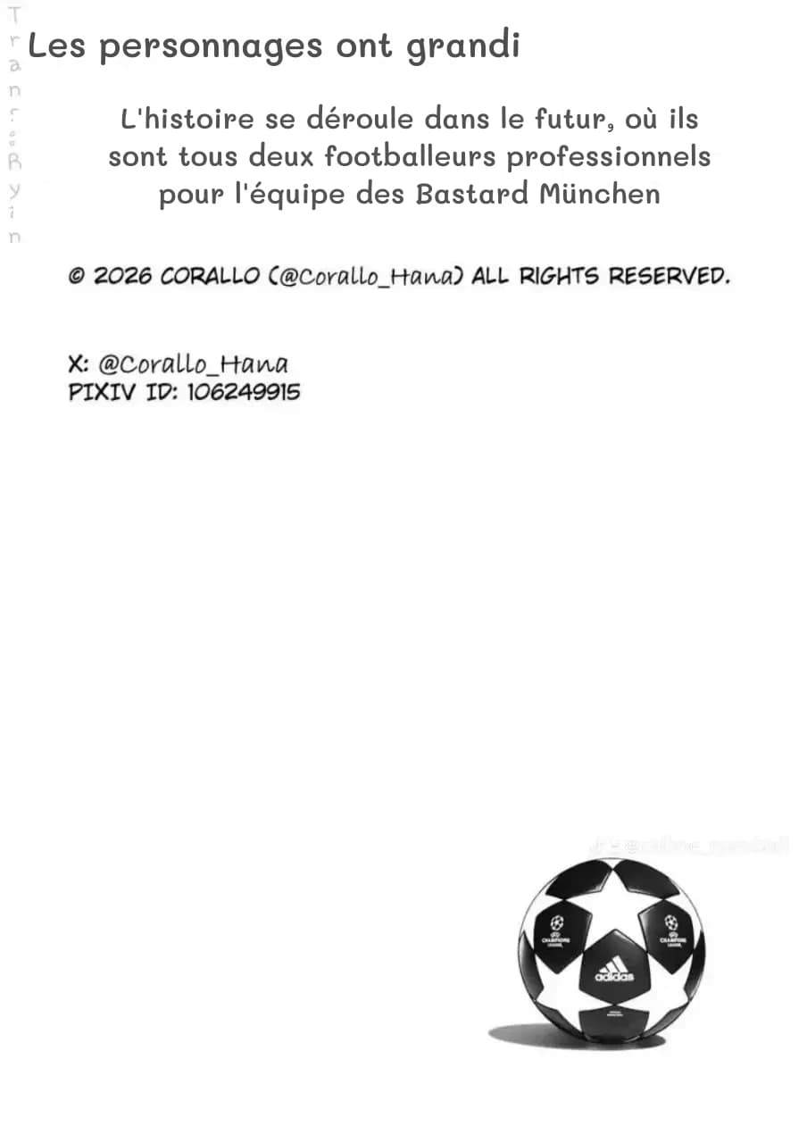 Les personnages ont grandi
L'histoire se déroule dans le futur, où ils sont tous deux footballeurs professionnels pour l'équipe des Bastard München