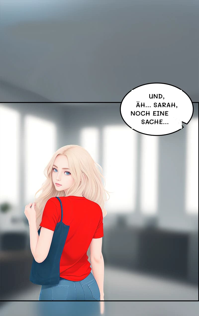 Und, äh… Sarah, noch eine Sache…