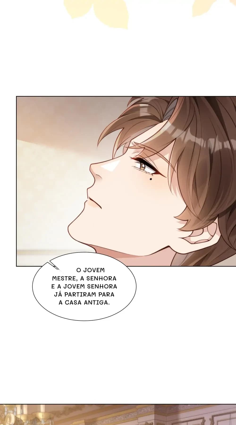O jovem mestre, a senhora e a jovem senhora já partiram para a casa antiga.