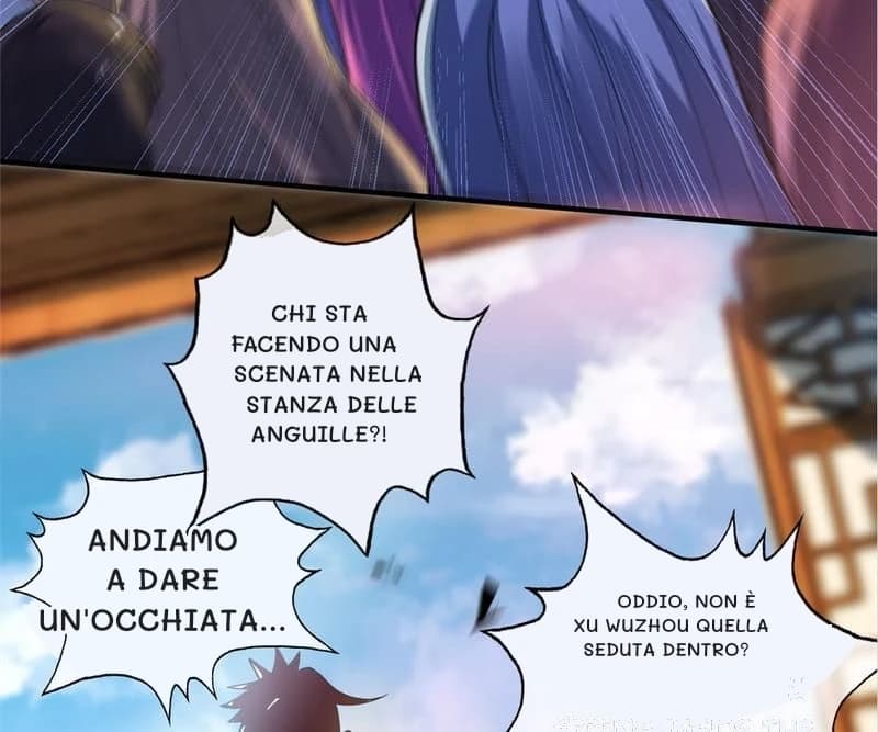 Chi sta facendo una scenata nella stanza delle anguille?!
Andiamo a dare un'occhiata...
Oddio, non è Xu Wuzhou quella seduta dentro?