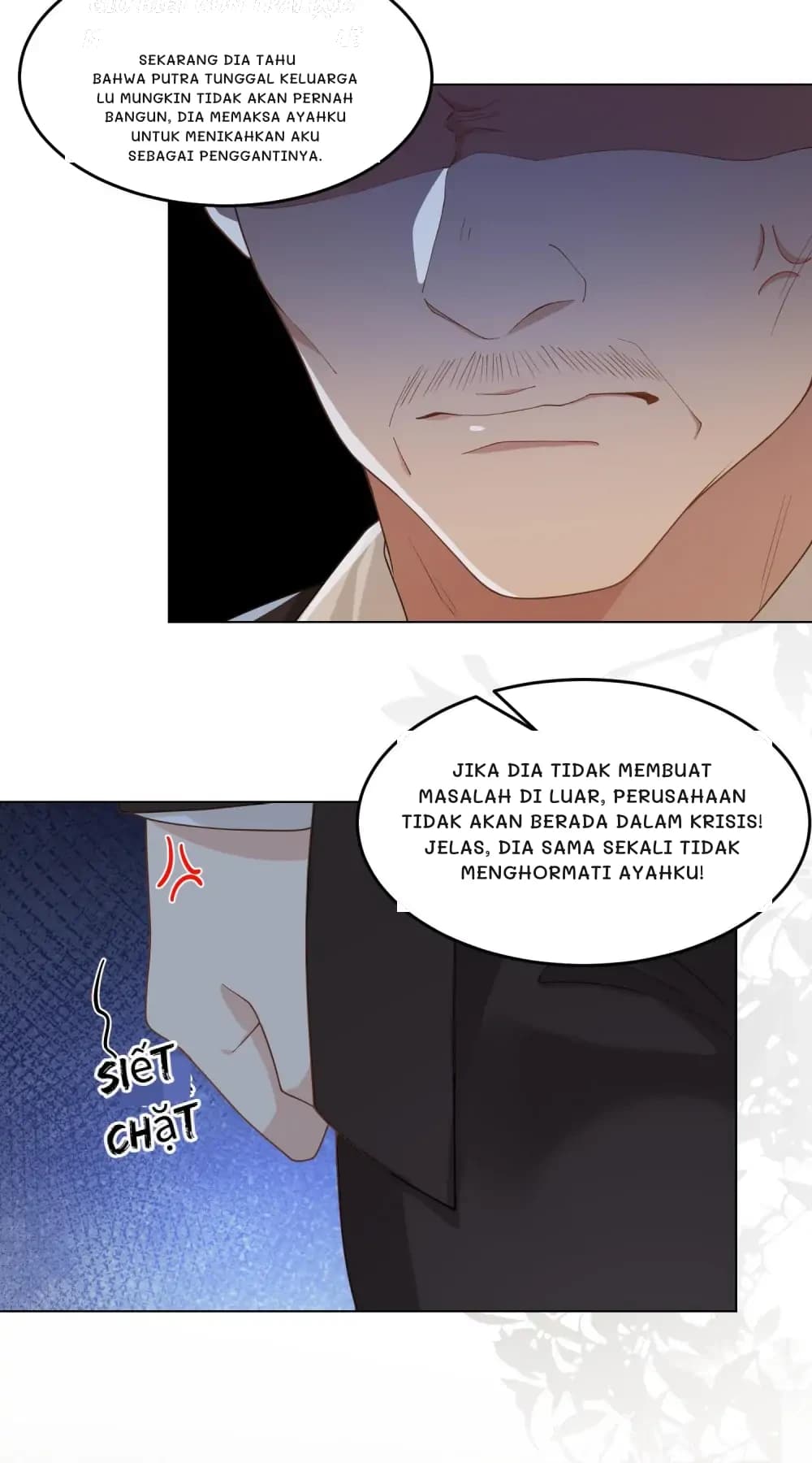 Sekarang dia tahu bahwa putra tunggal keluarga Lu mungkin tidak akan pernah bangun, dia memaksa ayahku untuk menikahkan aku sebagai penggantinya.
Jika dia tidak membuat masalah di luar, perusahaan tidak akan berada dalam krisis! Jelas, dia sama sekali tidak menghormati ayahku!