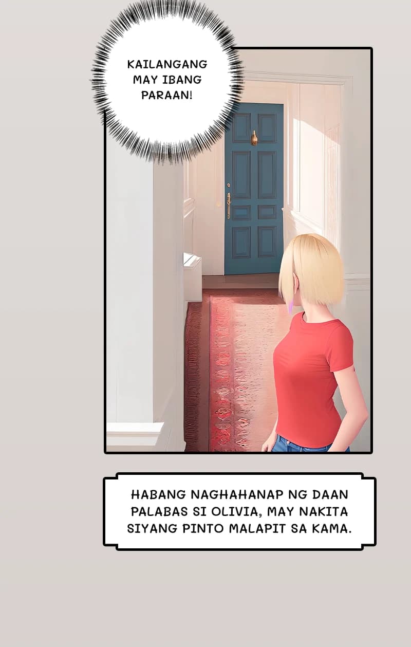 Kailangang may ibang paraan!
Habang naghahanap ng daan palabas si olivia, may nakita siyang pinto malapit sa kama.