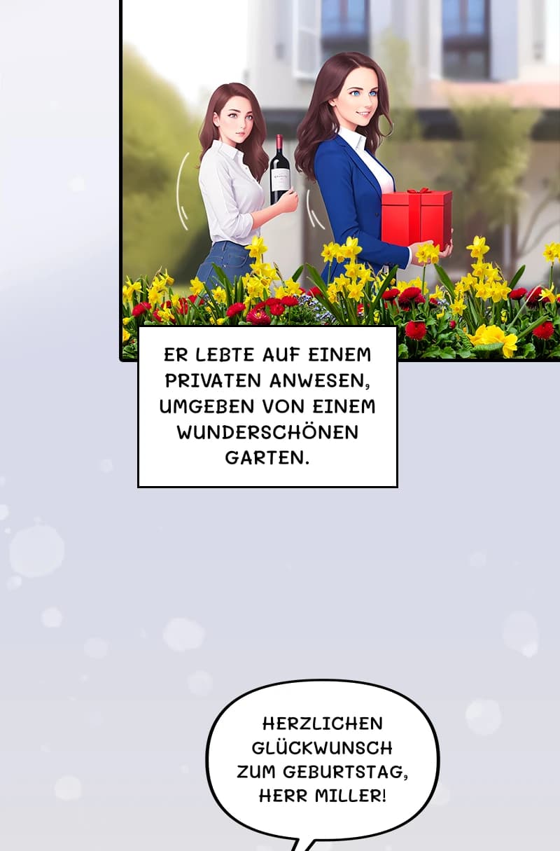 Er lebte auf einem privaten Anwesen, umgeben von einem wunderschönen Garten.
Herzlichen Glückwunsch zum Geburtstag, Herr Miller!