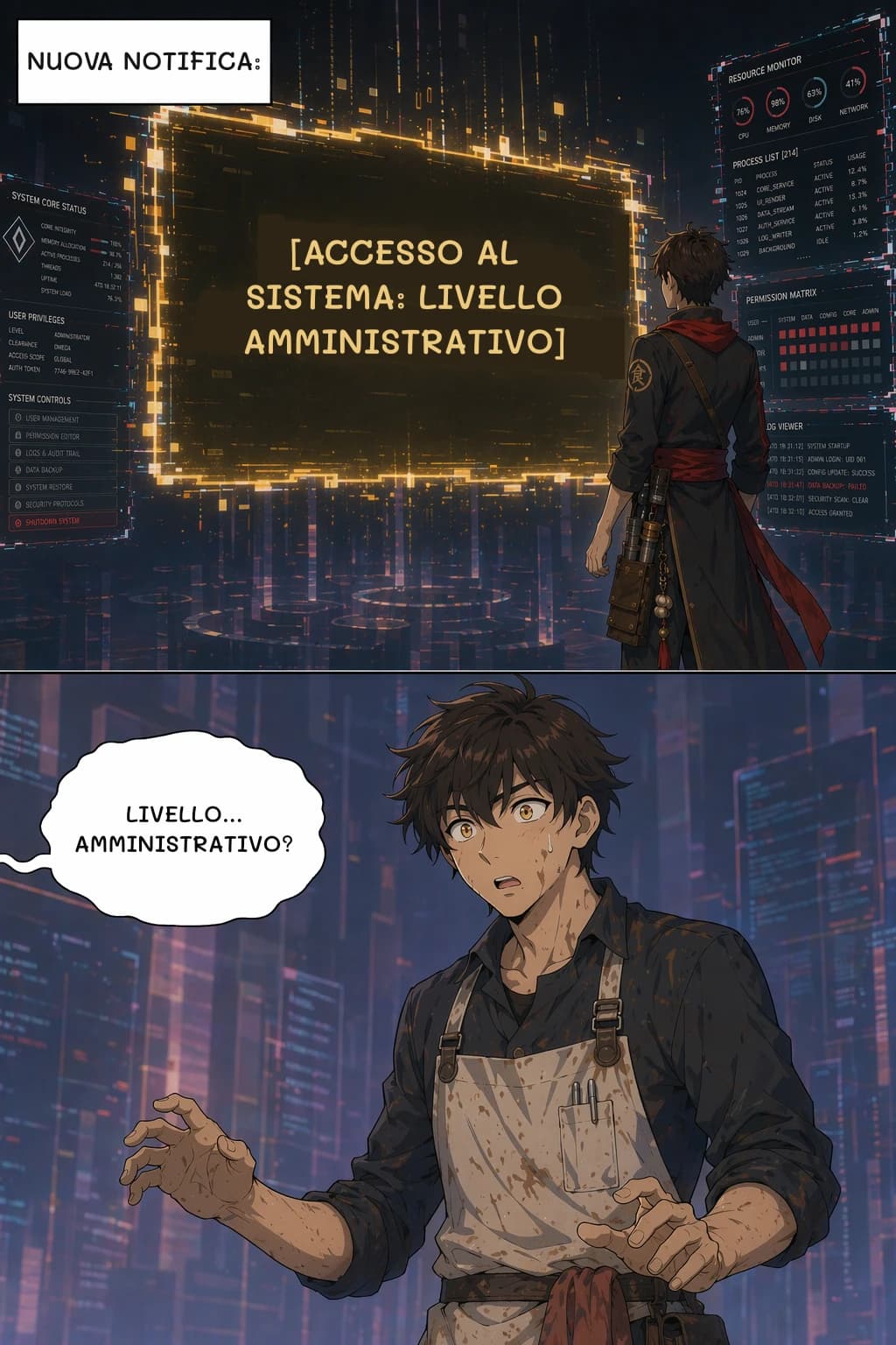 NUOVA NOTIFICA:
[ACCESSO AL SISTEMA: LIVELLO AMMINISTRATIVO]
LIVELLO... AMMINISTRATIVO?