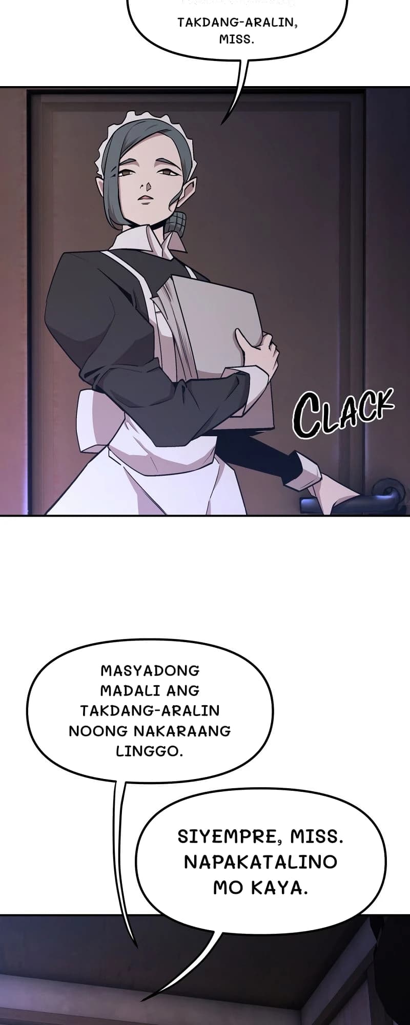Takdang-Aralin, miss.
Masyadong madali ang takdang-aralin noong nakaraang linggo.
Siyempre, miss. Napakatalino mo kaya.