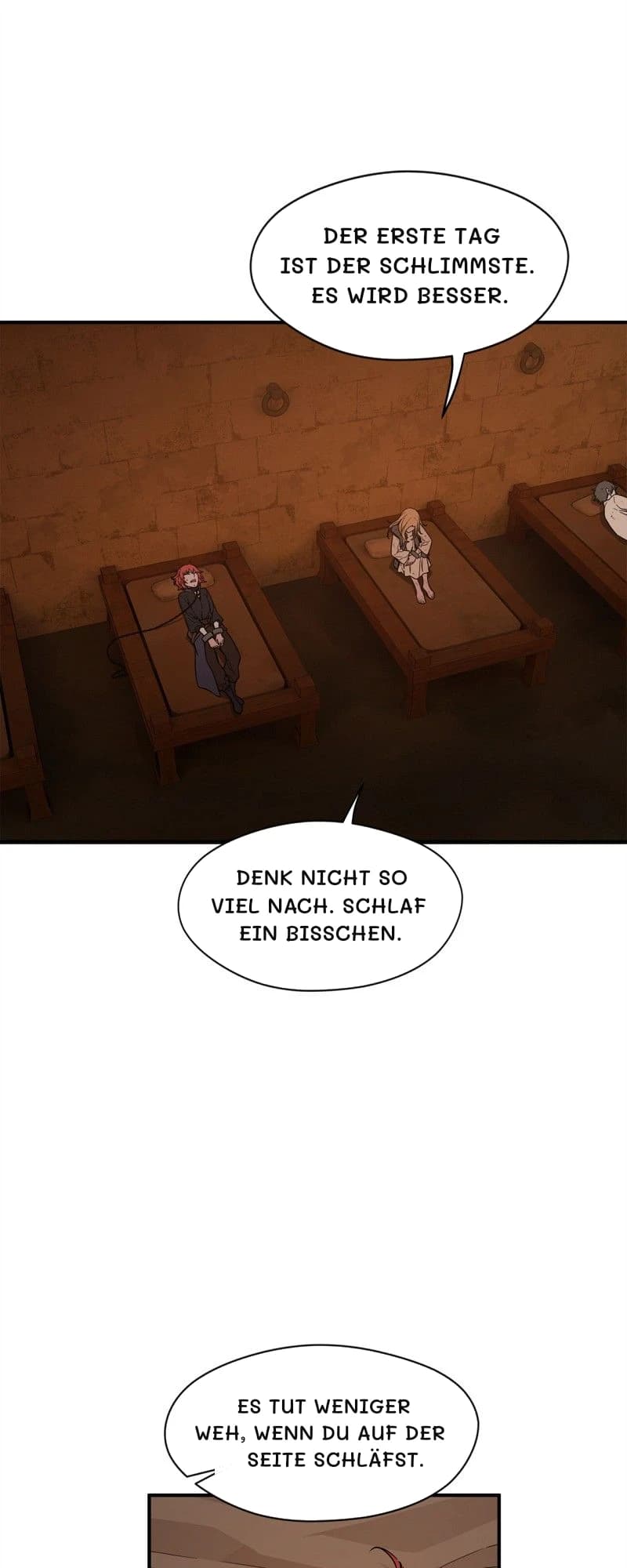 Der erste Tag ist der schlimmste. Es wird besser.
Denk nicht so viel nach. Schlaf ein bisschen.
Es tut weniger weh, wenn du auf der Seite schläfst.