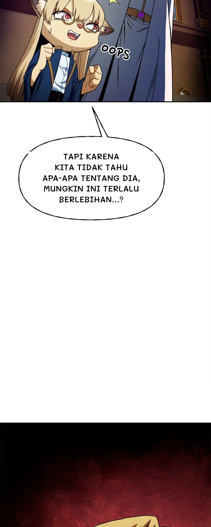 Tapi karena kita tidak tahu apa-apa tentang dia, mungkin ini terlalu berlebihan...?