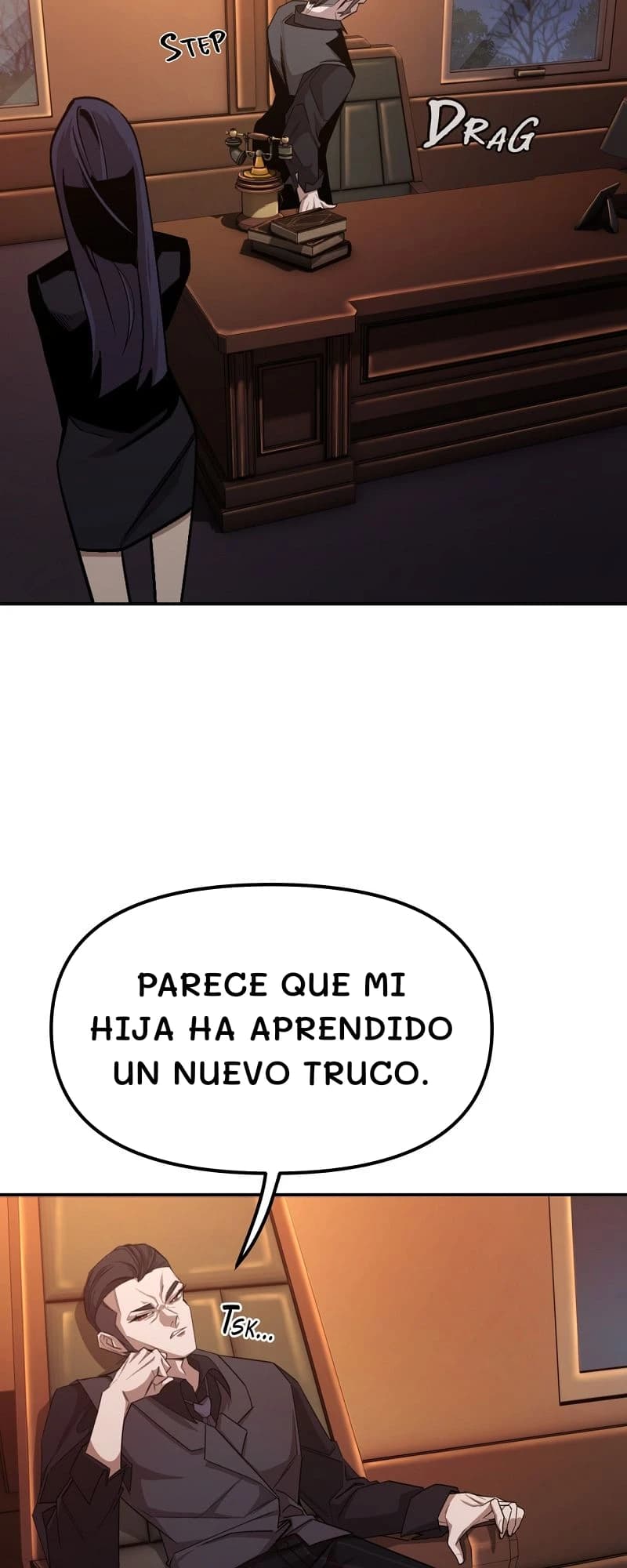 Parece que mi hija ha aprendido un nuevo truco.