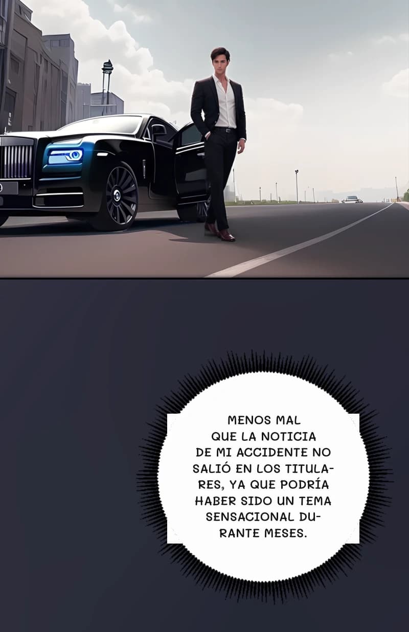 Menos mal que la noticia de mi accidente no salió en los titulares, ya que podría haber sido un tema sensacional durante meses.