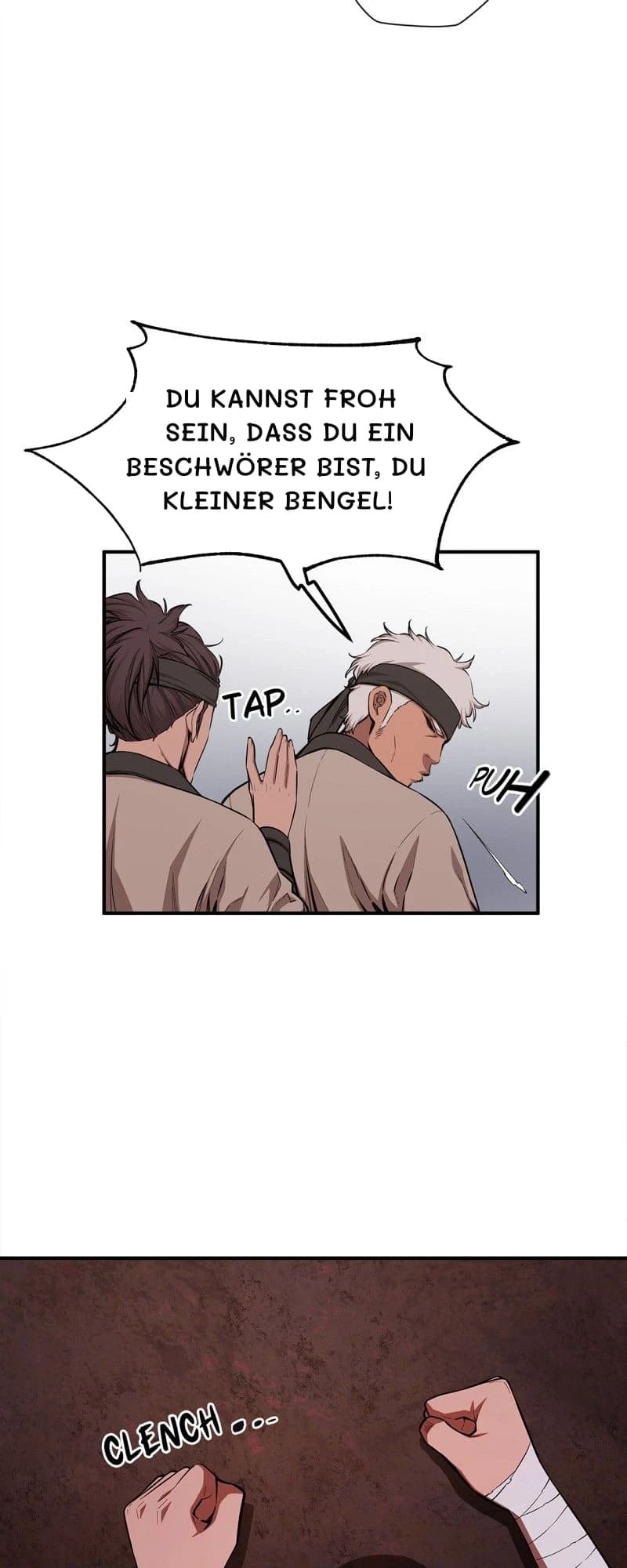 Du kannst froh sein, dass du ein Beschwörer bist, du kleiner Bengel!
