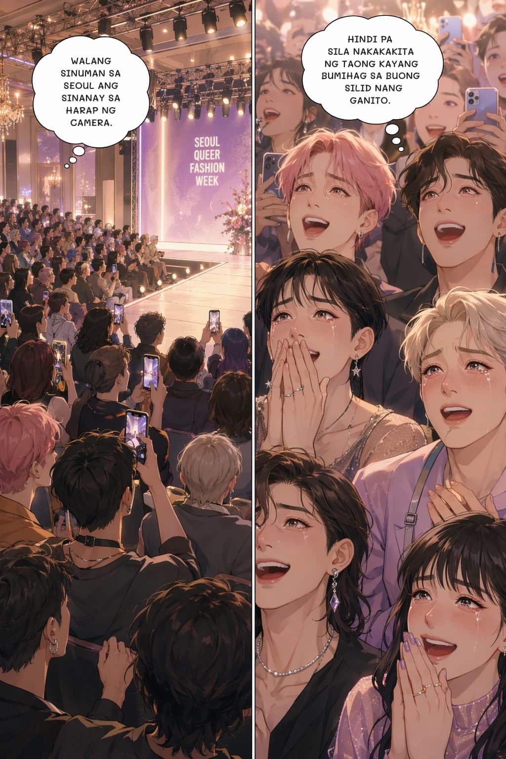 WALANG SINUMAN SA SEOUL ANG SINANAY SA HARAP NG CAMERA.
HINDI PA SILA NAKAKAKITA NG TAONG KAYANG BUMIHAG SA BUONG SILID NANG GANITO.