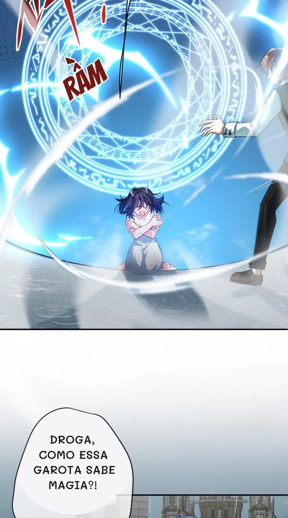 Droga, como essa garota sabe magia?!