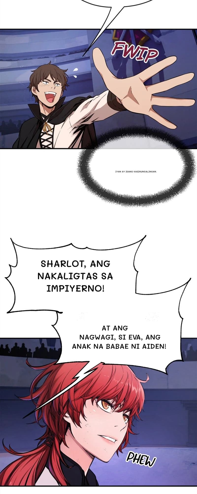 Iyan ay isang kasinungalingan.
Sharlot, ang nakaligtas sa impiyerno!
At ang nagwagi, si Eva, ang anak na babae ni aiden!