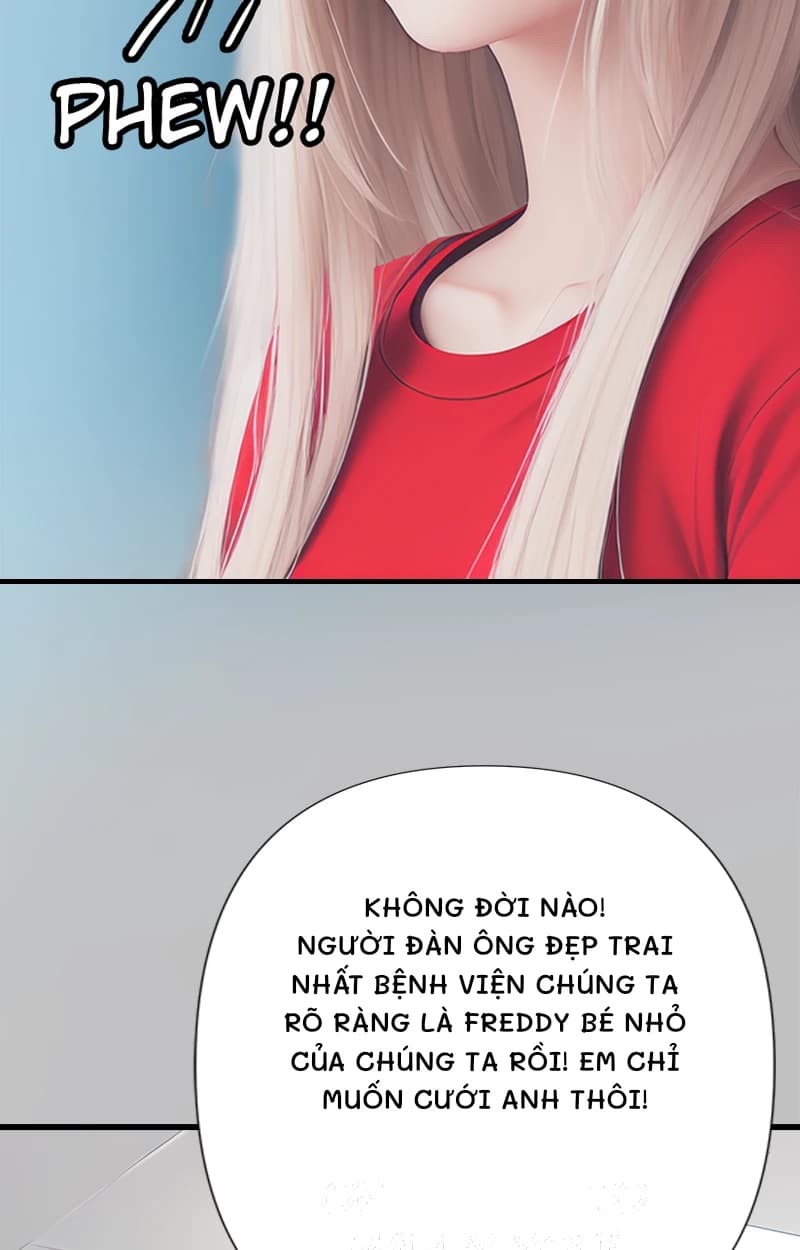 Không đời nào! Người đàn ông đẹp trai nhất bệnh viện chúng ta rõ ràng là Freddy bé nhỏ của chúng ta rồi! Em chỉ muốn cưới anh thôi!